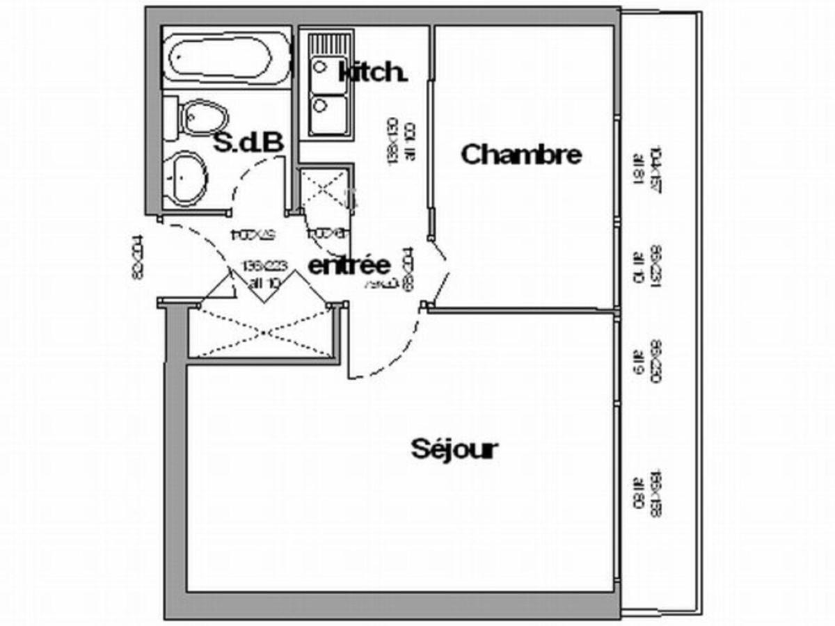 Appartement 2 Pieces Pour 4 Au Pied Des Pistes - Fr-1-340-14 Chamrousse Eksteriør billede